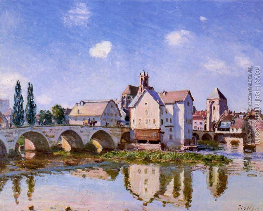 Alfred Sisley : The Moret Bridge in the Sunlight